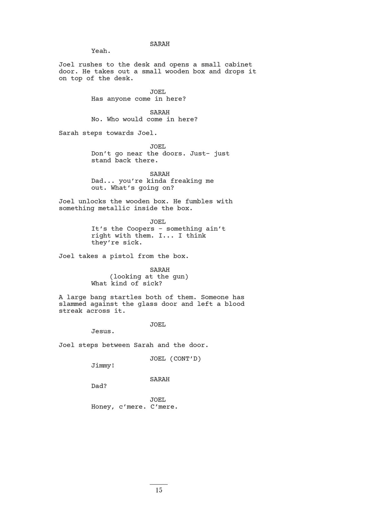 The Last of Us: Part I and Part II Scripts