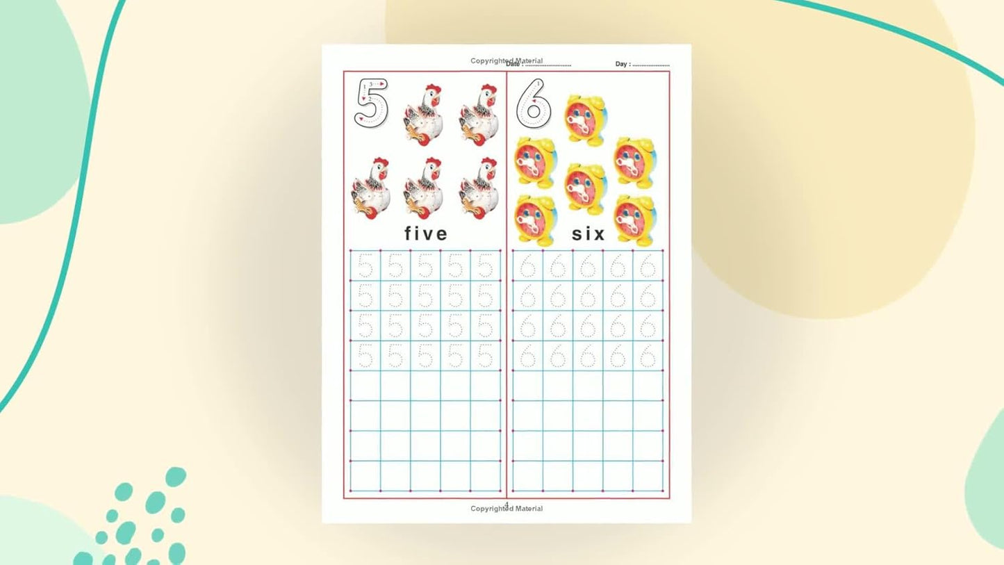 Pre School Writing Books-1 To 20