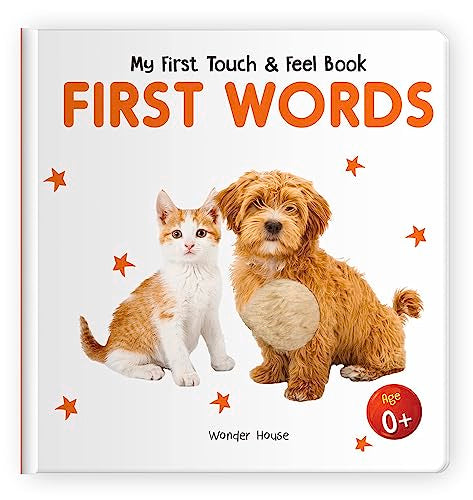 My First Book of Touch And Feel - First Words : Touch And Feel Board Book For Children book cover