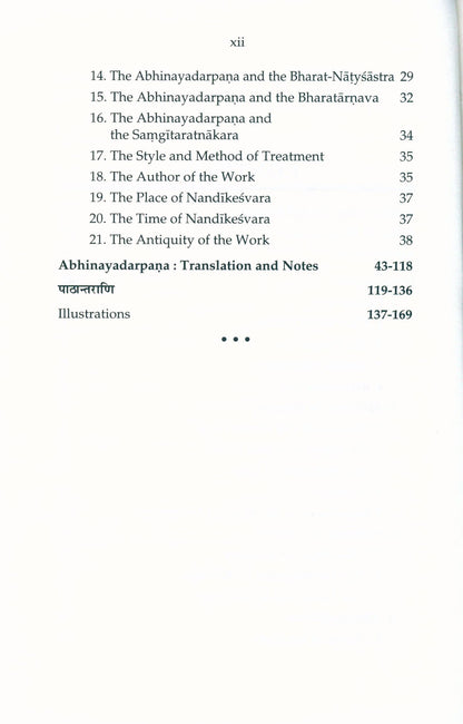 Nandikeshvara's ABHINAYADARPANAM : A Manual of Gesture and Posture used in Hindu Dance and Drama