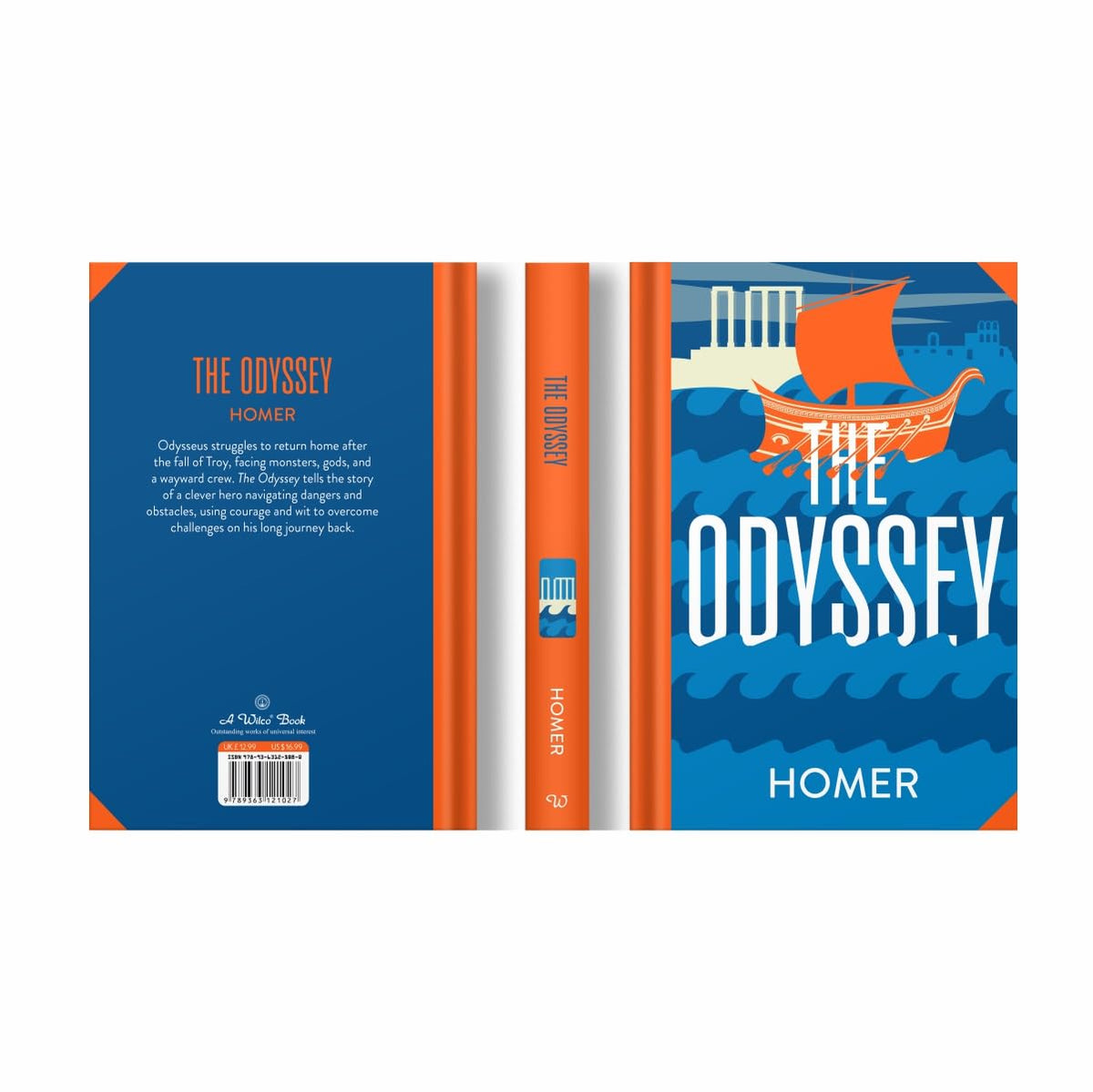 The Odyssey by Homer : Wilco Classics Sprayed Edge Premium Hardback Edition