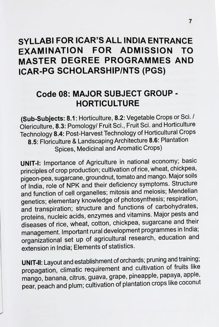 MCQs in Horticulture - 2026-2027