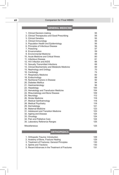 Companion for Final MBBS, 17/E (Including Ophthalmology and Otorhinolaryngology) for RGUHS Karnataka Final Year Students | Chapterwise Solved Papers with Textbook Cross-References | RS3