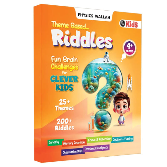 200+ Theme Based Riddle Book for Kids, Fun Learning & Interactive Brain Teasing Activity Book for 5-6 Years, Birthday Gift for Children (200+ Riddle Book)