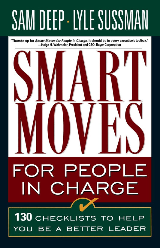 SMART MOVES FOR PEOPLE IN CHARGE book cover
