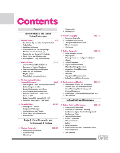 Arihant UPSC IAS Prelims 32 Years' Solved Papers (1995–2026) | GS Paper I & CSAT Paper II | Chapterwise, Topicwise & Paperwise Previous Year Questions with Detailed Solutions | English Medium