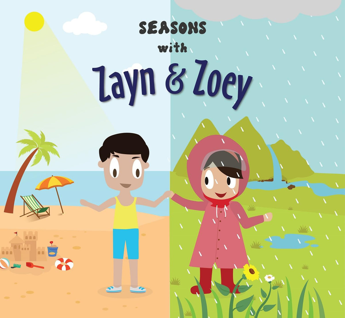 Seasons with Zayn & Zoey - Educational Picture Book for Kids Ages 2-8 - Spring Summer Autumn Winter Weather Nature Story Book Children Learning