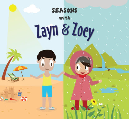 Seasons with Zayn & Zoey - Educational Picture Book for Kids Ages 2-8 - Spring Summer Autumn Winter Weather Nature Story Book Children Learning