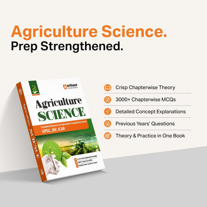 Arihant Agriculture Science 2027 | Guide for UPSC,JRF & ICAR Agriculture Competitive Exams | To-the-Point Chapterwise Coverage | 3000+ Chapterwise MCQs & Previous Years' Question Papers | Hindi Medium
