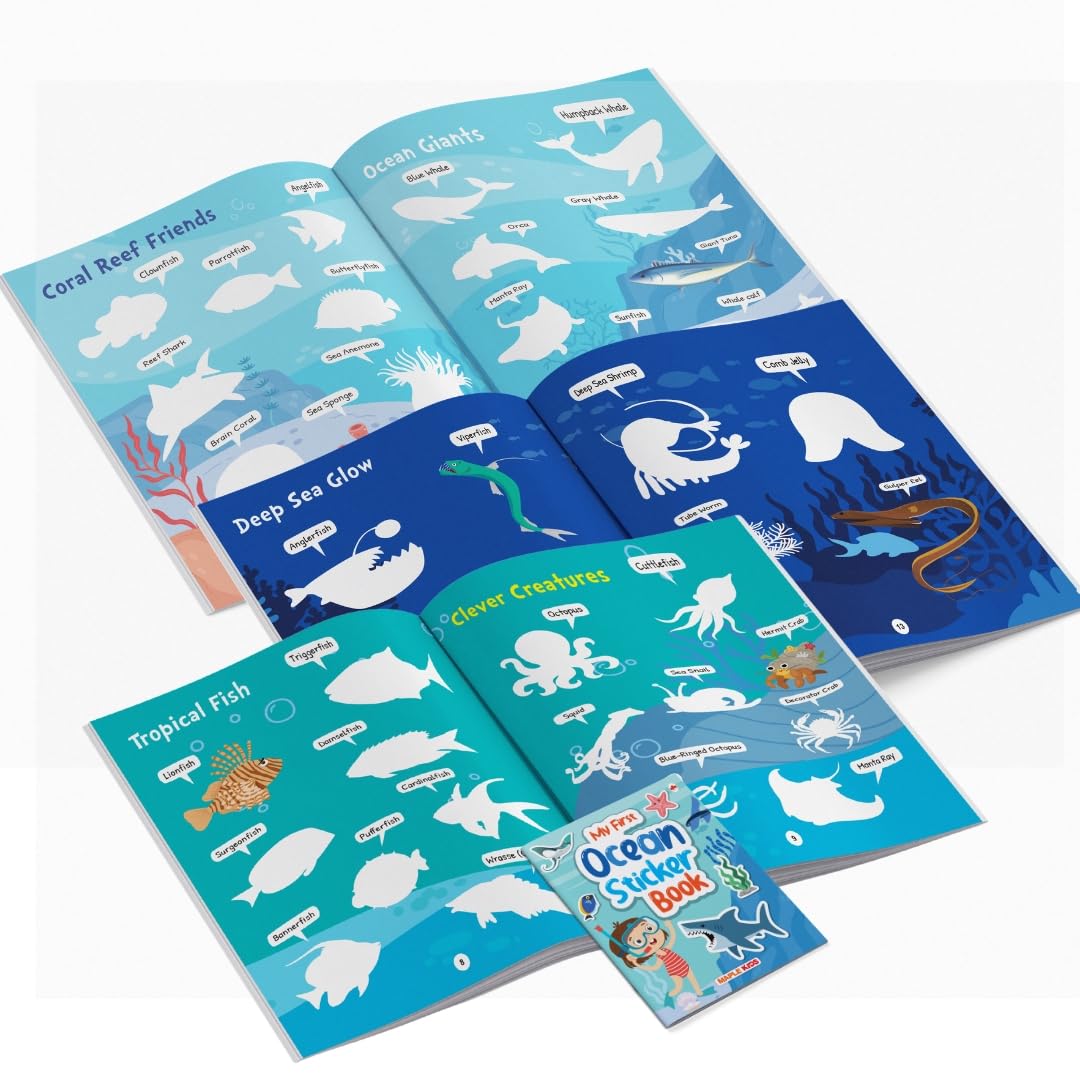 My First Sticker Book - Ocean - Activity Book for Kids - Stickers for Children - Age 3+ Years
