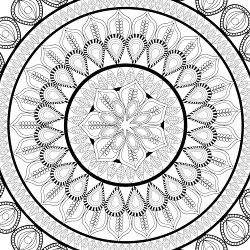 Refreshing Mandala Colouring Book for Adults Book 5| Intricate Mandala Designs for Mindfulness, Relaxation & Creativity | High Quality Paper for Pens, Pencils & Markers