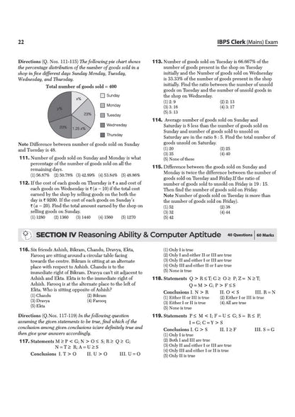 Arihant IBPS Clerk Exam 2026 | 20 Solved Papers for Prelims & Mains | Based on Latest Exam Pattern | Smart Strategy & Alternate Methods | Chapterwise Questions with Difficulty Levels