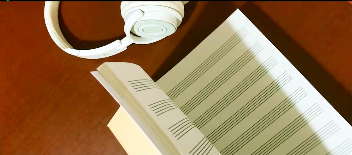 Blank Music manuscript book- 12 Stave : 32 pages (16 sheets)