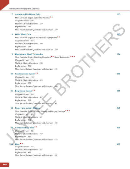 Review of Pathology and Genetics, 14/E for NEET PG, INI-CET and FMGE Aspirants | Chapterwise Solved MCQs, Golden Points and Mnemonics for PG Entrance Exam Revision