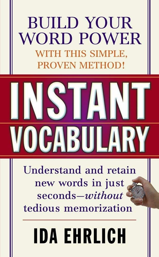 Instant Vocabulary book cover