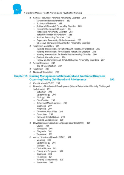A Guide to Mental Health & Psychiatric Nursing, 6/E for BSc Nursing 5th & 6th Semester Students | ICD-11 Classification, Chapter-End MCQs, OSPE/OSCE Appendix & Latest Drug Guide: Semester V & VI: 1