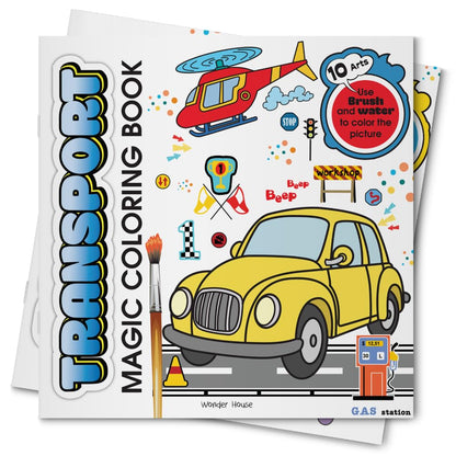 Transport Magic Coloring Book