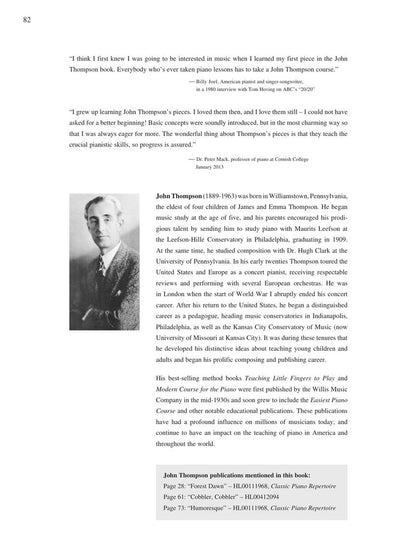 John Thompson's Modern Course for the Piano - First Grade (Book Only): First Grade - English