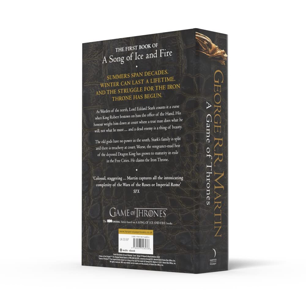 A Game of Thrones (Reissue): Book 1 (A Song of Ice and Fire): The bestselling classic epic fantasy series behind the award-winning HBO and Sky TV show and phenomenon GAME OF THRONES