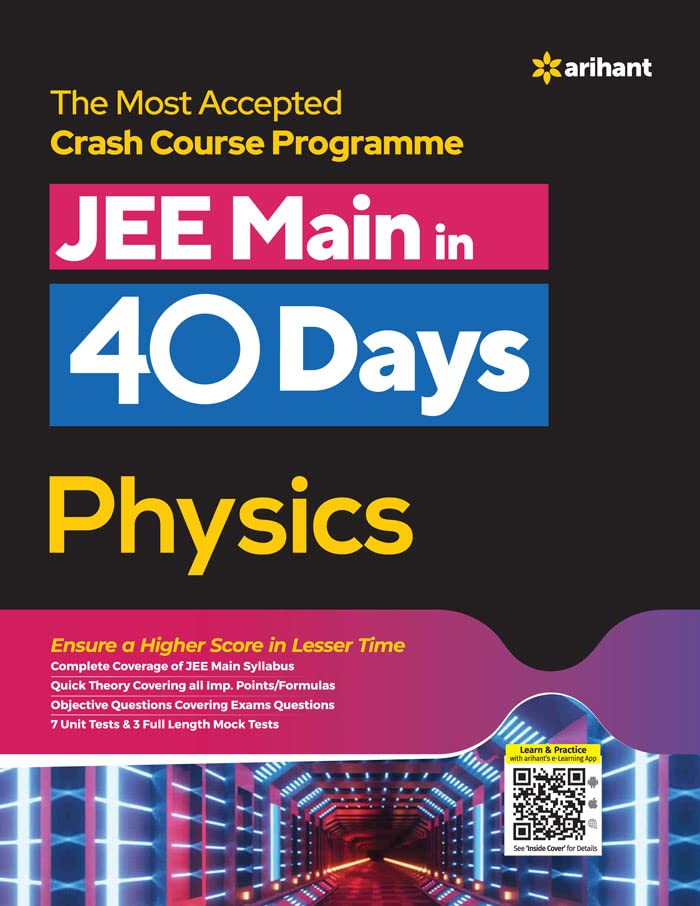 40 Days Crash Course for JEE Main Physics book cover