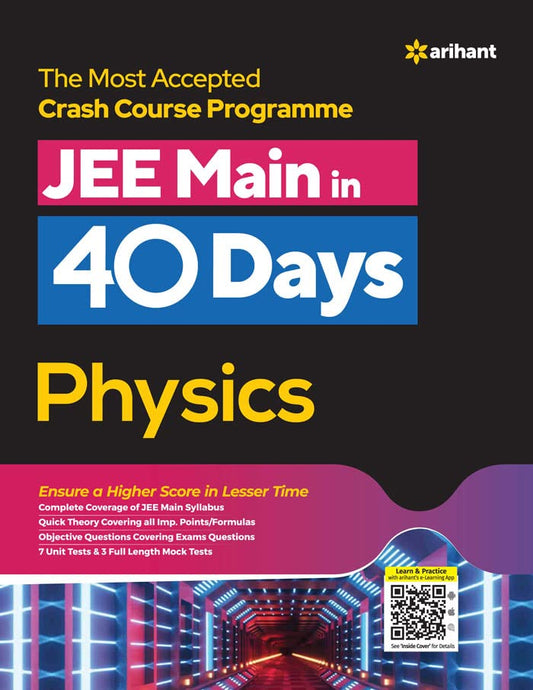 40 Days Crash Course for JEE Main Physics book cover