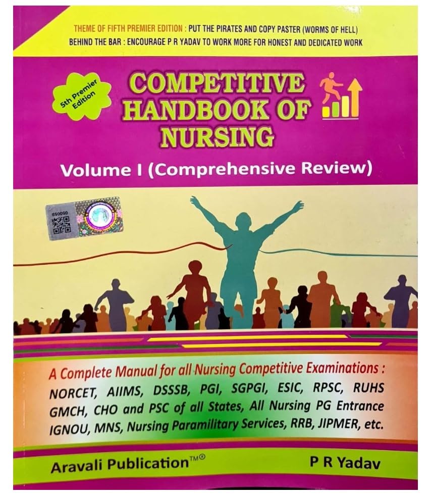PR Yadav - Competitive Handbook of Nursing - Vol 1 + 2 + 3 | Set of 3 Books | Updated for 2025 Exams
