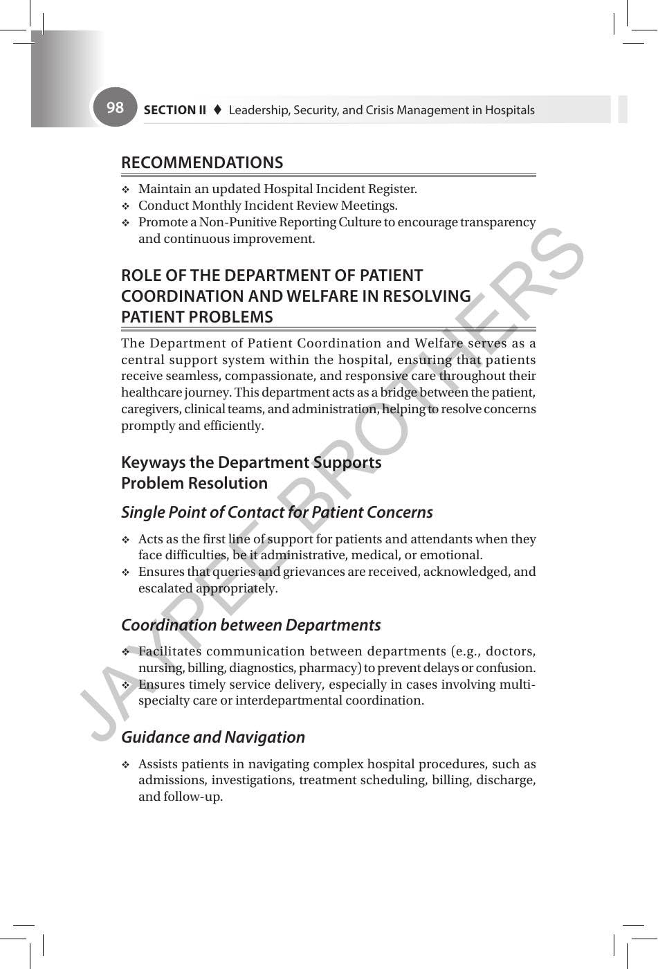 Hospital Administration & Management, 4/E for BHA, MHA and MBA Healthcare Students | AI in Healthcare, Hospital Operations, Crisis Management and Support Services Handbook