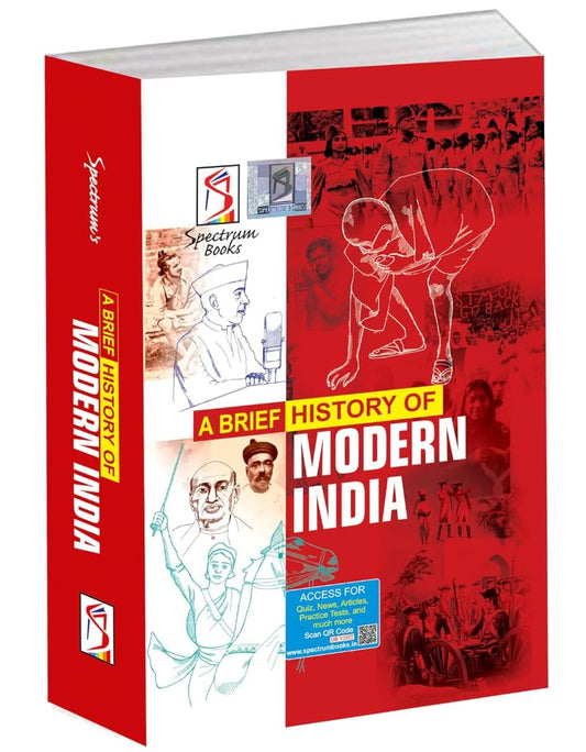 Spectrum Books A Brief History of Modern India, Latest 2026 Edition, for UPSC and Competitive Exams