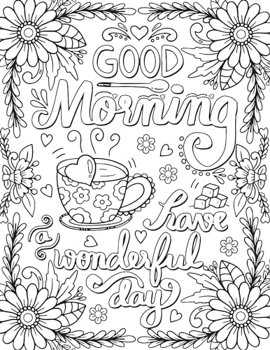 Motivation – Colouring Book for Adults | Inspirational Quotes to Color for Stress Relief, Mindfulness & Relaxation | Positive Affirmation Activity Book for Teens & Adults