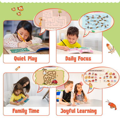 200+ Mazes & Puzzle Activity Book for Kids Ages 3-7, Fun and Challenging Picture Puzzles with 500+ Free Printable Worksheets & Parenting Tips