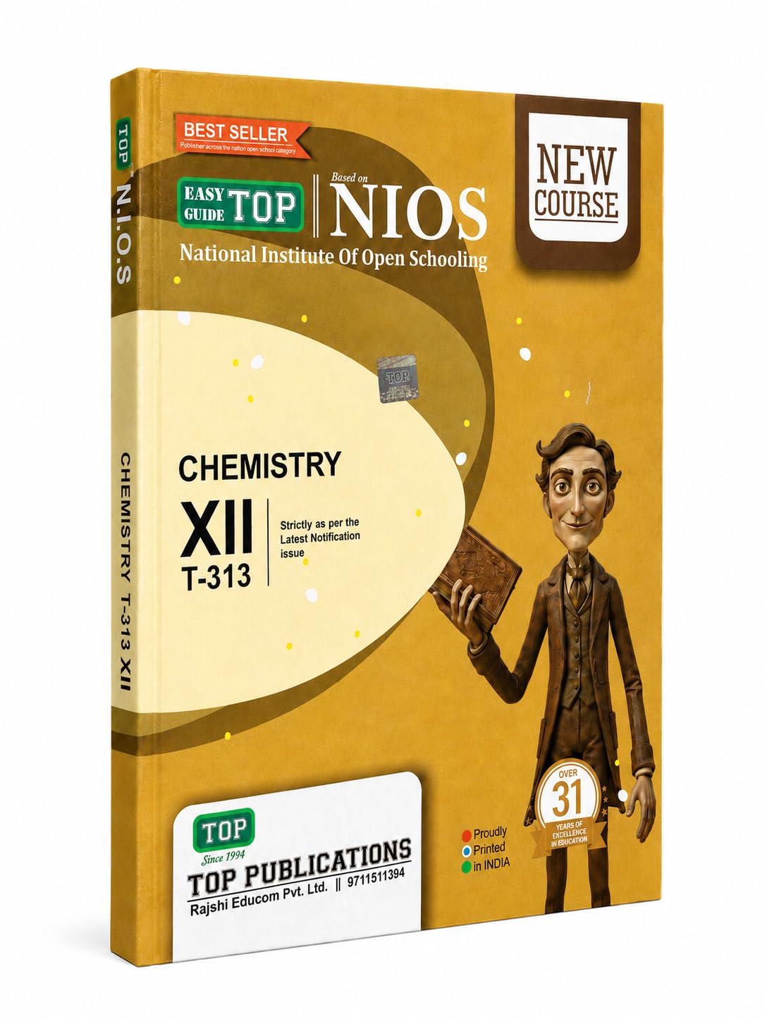 TOP NIOS 313 Class 12 Chemistry Guide (Includes Objective Type MCQs) | Updated with Latest Syllabus & Exam Pattern as per NIOS Latest Notification