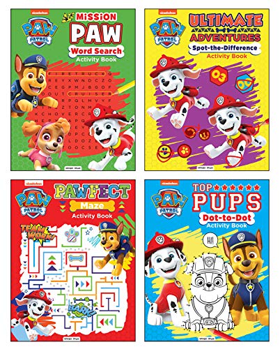 Paw Pups Super Activity Boxset (Set of 4 Books): Dot-to-Dot, Spot the Difference, Word Search & Maze book cover