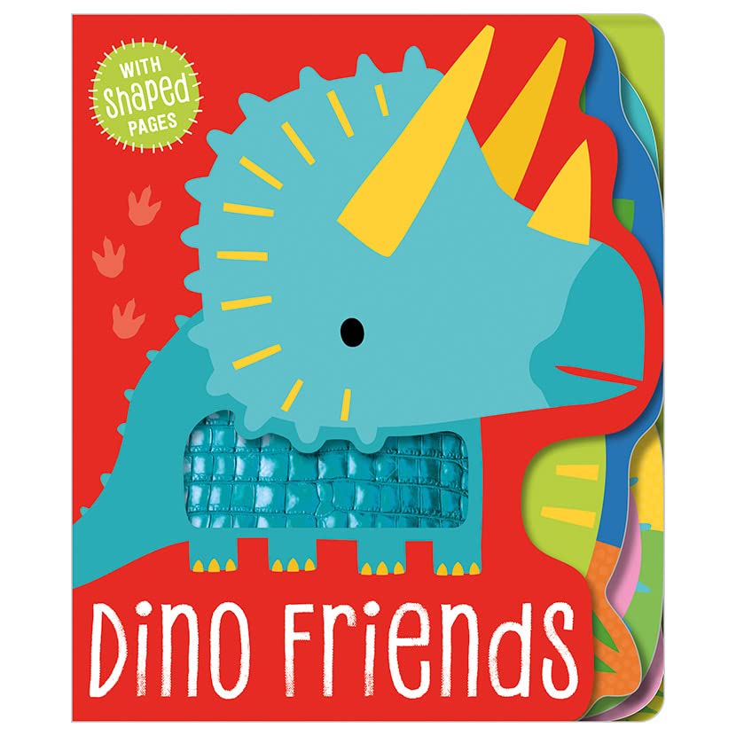 SHAPED TOUCH AND FEEL DINOS book cover