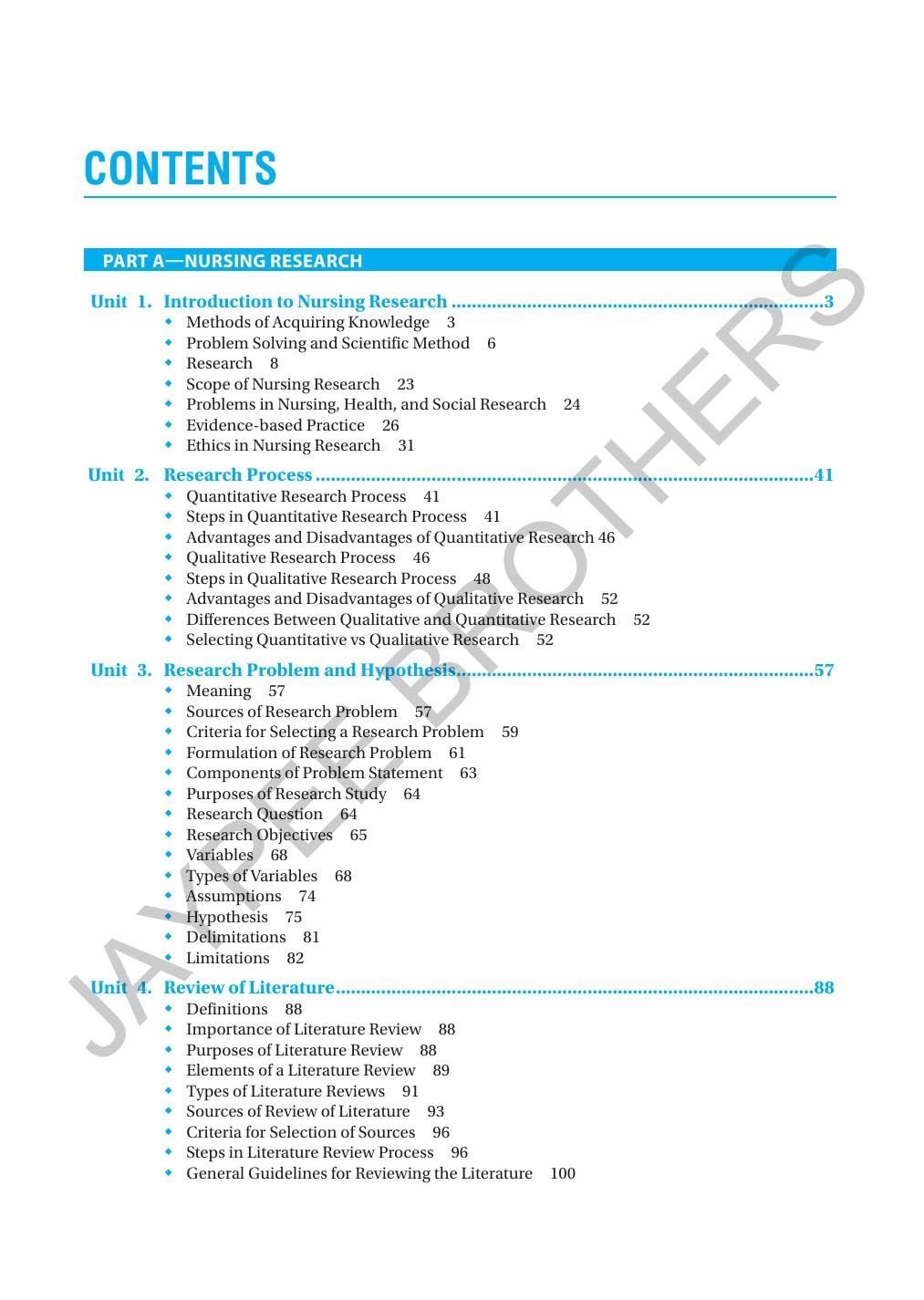 Basics in Nursing Research and Biostatistics for BSc, Post Basic BSc and MSc Nursing Students | INC Syllabus-Based Guide with Illustrated Examples, Flowcharts and Unit-wise MCQs with Answer Keys