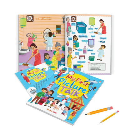 Picture Talk and Conversation Book for Kids (Colourful Pictures) - Age 2-6 Years - Good for Pre-schoolers, Toddlers