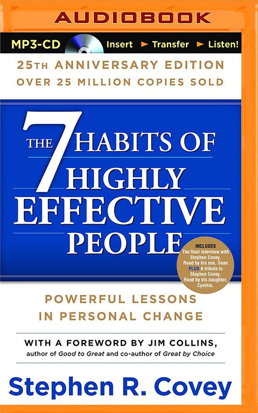 7 Habits of Highly Effective People by Stephen R Covey book cover