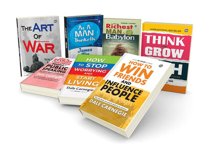 Think & Grow Rich, The Art of War, How to Win Friends & More - English Classic Novel, Confidence building book, Educatioanl book for kids | Combo of 7 Books