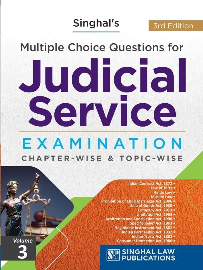 13000+ MCQ | Judicial Service Examination MCQs | Combo Set (Vol. 1–4) |Chapter-Wise & Topic-Wise Multiple Choice Questions | For PCS-J, Judiciary, APO ... | 2026 Edition | Singhal Law Publications