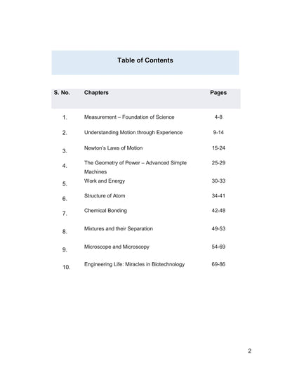CBSE Science at Advanced Level Optional Grade 9 Textbook 2026-27