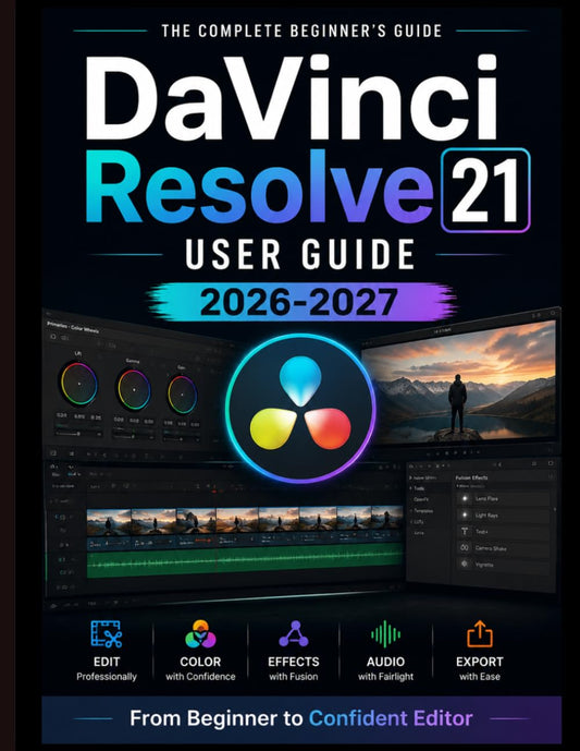 DaVinci Resolve 21 USER GUIDE 2026-2027: From Beginner to Confident Editor
