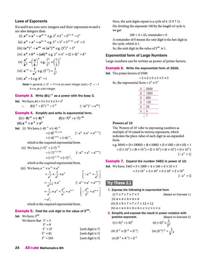 All in One Mathematics Class 8 Exam | Ganita Prakash (Part 1 & 2 ) | CBQs, Sample Papers, in-text & Chapter Exercise and Clear & Concise Theory | English Medium