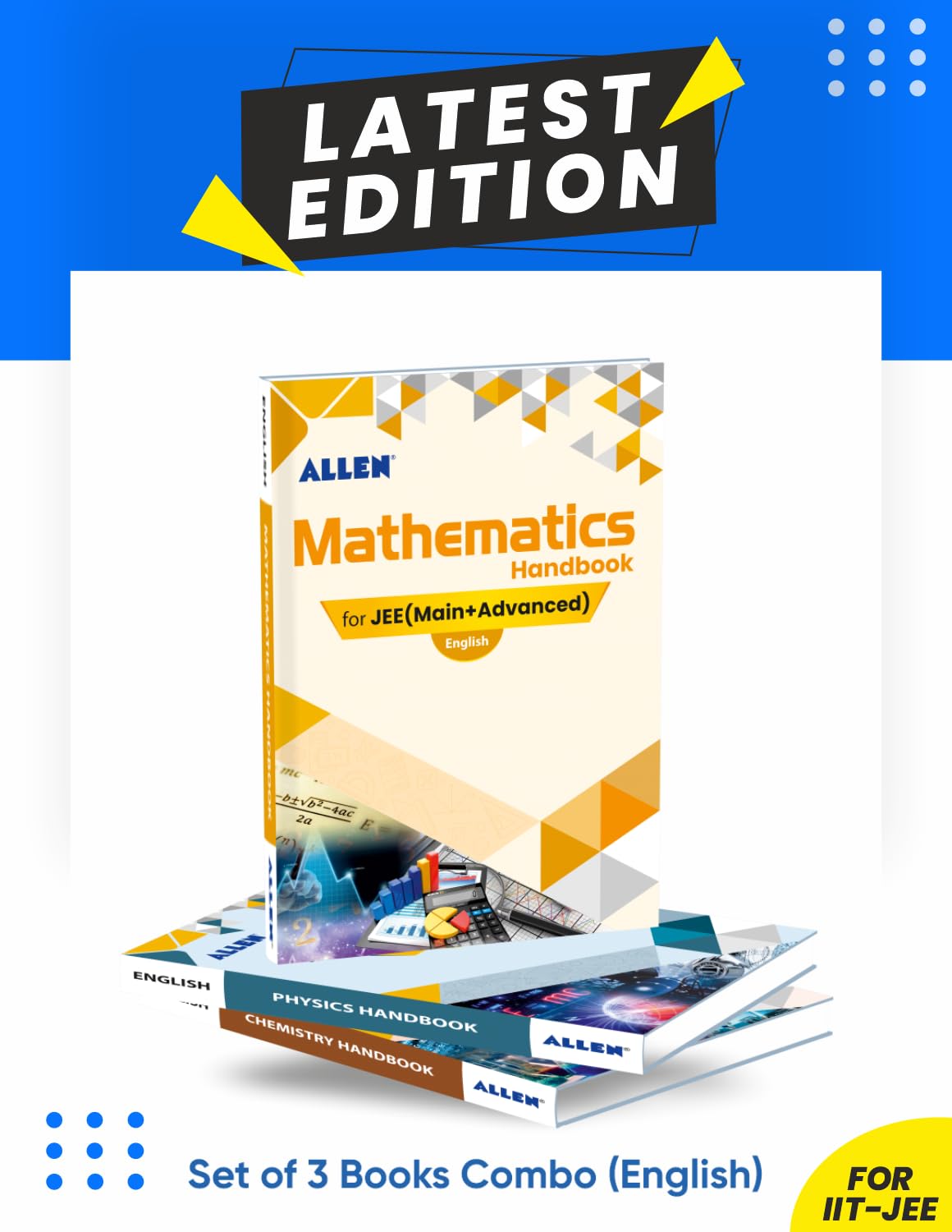 ALLEN Physics, Chemistry, Maths Handbook For IIT-JEE Exam (English) (Set of 3 books Combo) | NON RETURNABLE