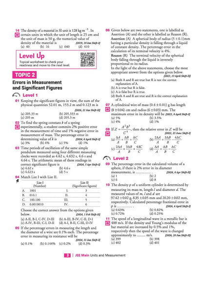 Arihant 8 Years JEE Main Physics PYQ Book 2027 | Chapterwise, Topicwise & Levelwise 3000+ MCQs| NTA Authenticated Answers, Chapter Weightage, Revision Questions & Topicwise Worksheets
