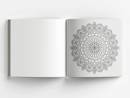 Mandala Art Book for Kids Tear Out Sheets (Enhance Art Coloring, Drawing Skills, Mandala Practice) High Quality Big 160 GSM for Frame After Colouring - Perfect Gift for Teens