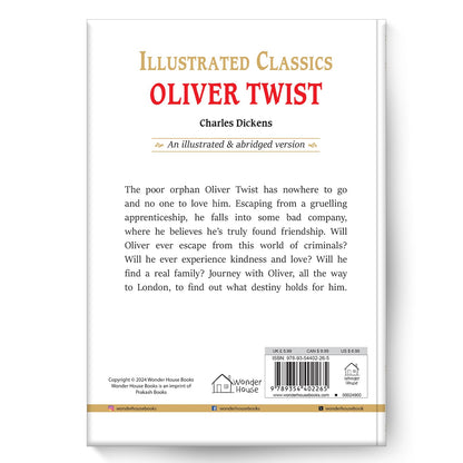 Oliver Twist : Illustrated Abridged Children Classics English Novel with Review Questions