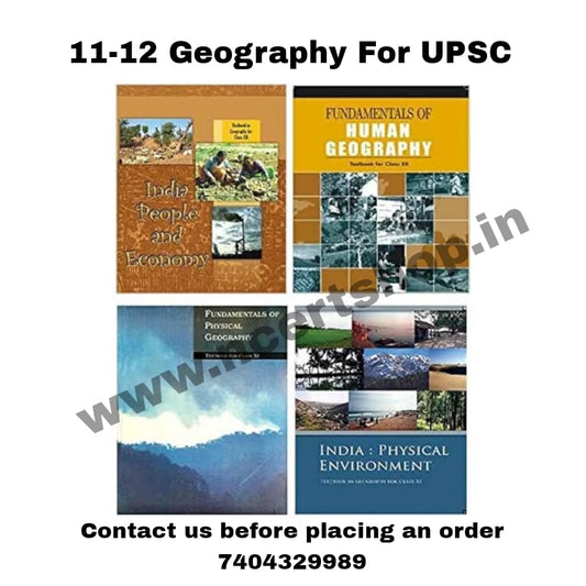 NCERTSHOP 11th-12th GEOGRAPHY (NEW) English Medium Book Set of 4 2025-26 Edition | INDIA : PHYSICAL ENVIRONMENT CLASS - XI | FUNDAMENTALS OF PHYSICAL ... CLASS-XII [Paperback] NCERT [Paperback] NCERT