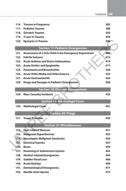 CMC Vellore Handbook of Emergency Medicine, 3/E for PG Medical Students, Intensivists and Emergency Physicians | Complete ED Protocols with Trauma, Toxicology and Procedures | Critical Care