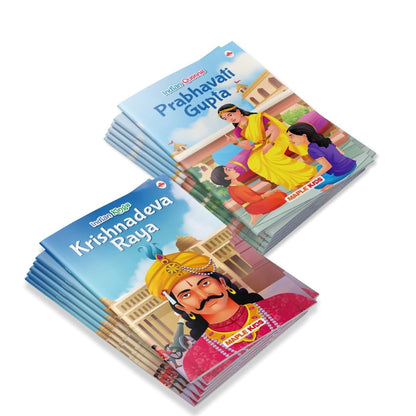 Story Books for Kids - Indian Kings and Queens (Set of 10 Books) (Illustrated) - Chandragupta Maurya, Krishnadeva Raya, Ashoka, Rana Pratap, Shivaji, ... Bai- Biographies for Children - Age 6+