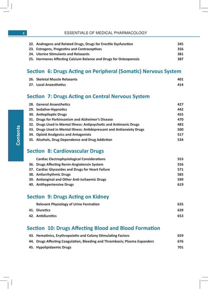Essentials of Medical Pharmacology, 9/E for MBBS 2nd Year | CBME-aligned Pharmacology Textbook with Complimentary Exam Prep Booklet - 1200+ MCQs, Case-based Questions and OSPE Stations
