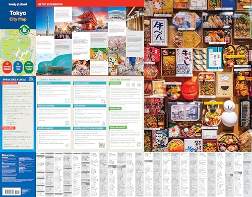 Lonely Planet Tokyo City Map: Durable, Waterproof, Easy-Fold Planning Map with Attractions & Walking Tours (Compact City Planning Maps)